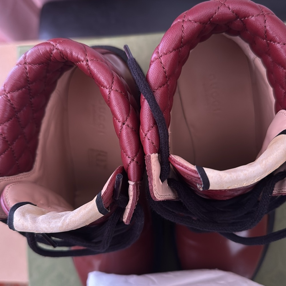 Gucci Garnet Red Calf Boots - Picture 6 of 10
